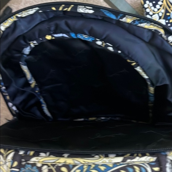 Vera Bradley Blue and Yellow Floral Backpack - Picture 4 of 4